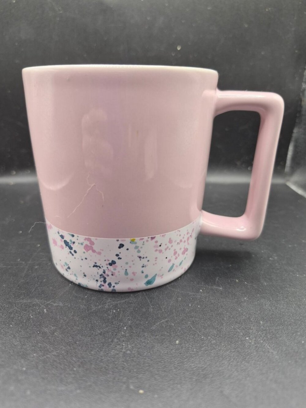Starbucks Pink Ceramic Mug With Splatter Confetti Design 12oz 2017 Edition - Picture 3 of 6